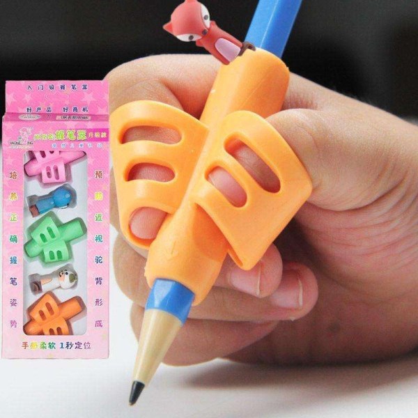 2st Penhållare. Skrivhjälp Grip Trainer Children Pencil Holder multifärg