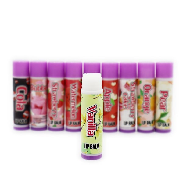 5st Läppbalsam, Lypsyl, Lip balm,  mjukgörande , mixade dofter multifärg