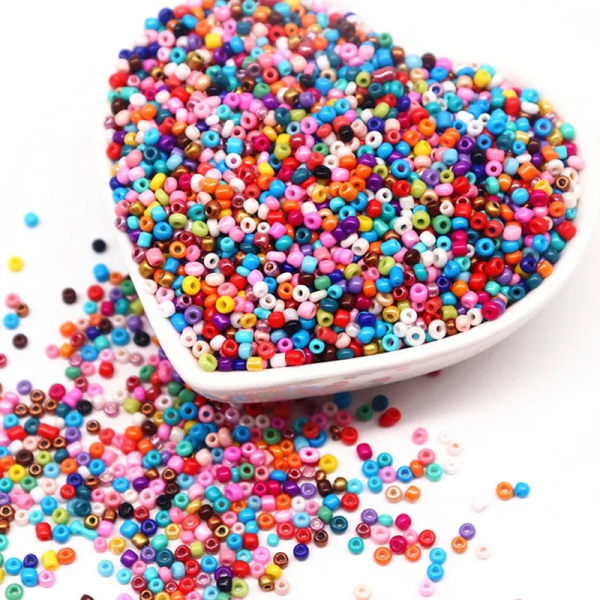 Seed beads - 2mm - 1000st - Färgglada MultiColor 1000st