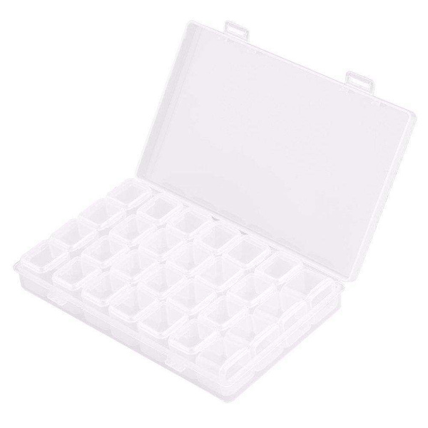 28-Slots diamond painting clear storage box - Förvaringsbox