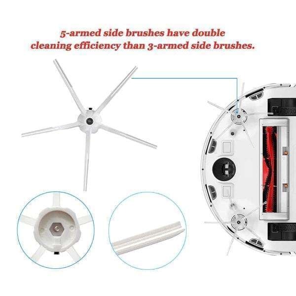 Reservedele til Xiaomi Roborock S5 og S6 Max - 10-delt sæt Multicolor