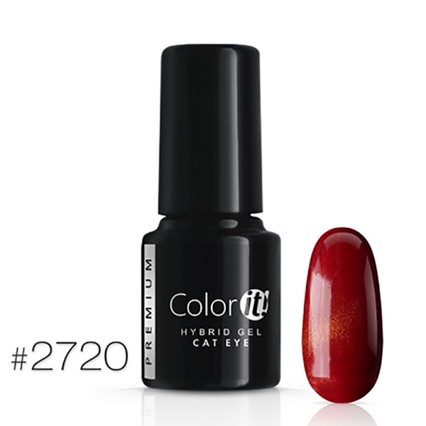 Gellack - Color IT - Premium - Cat Eye - * 2720 UV-gel / LED Red