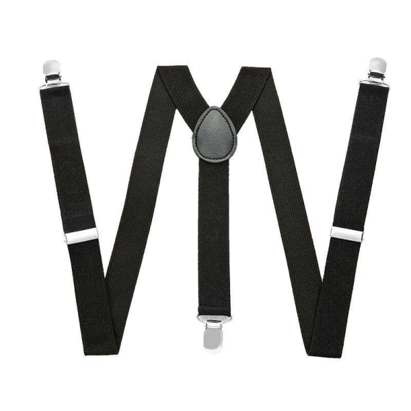 Slanke sorte seler med clips - stilfuldt modetilbehør Black one size