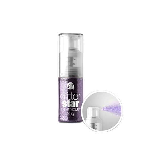 Nagelglitter i pumpflaska - Light violet 25g