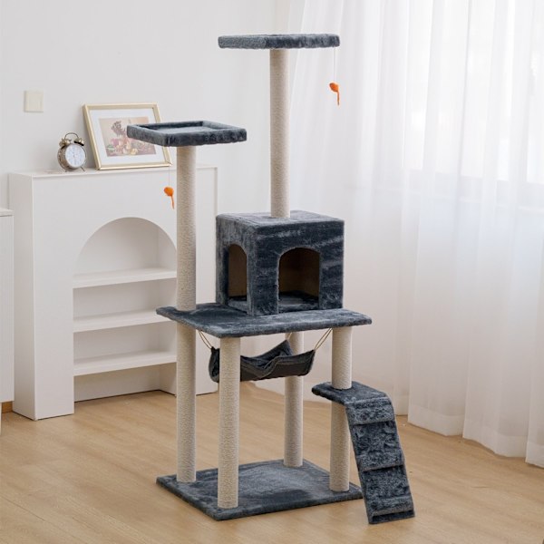 Kattetre - 158cm - Ripestolper - Ripemøbler Dark grey