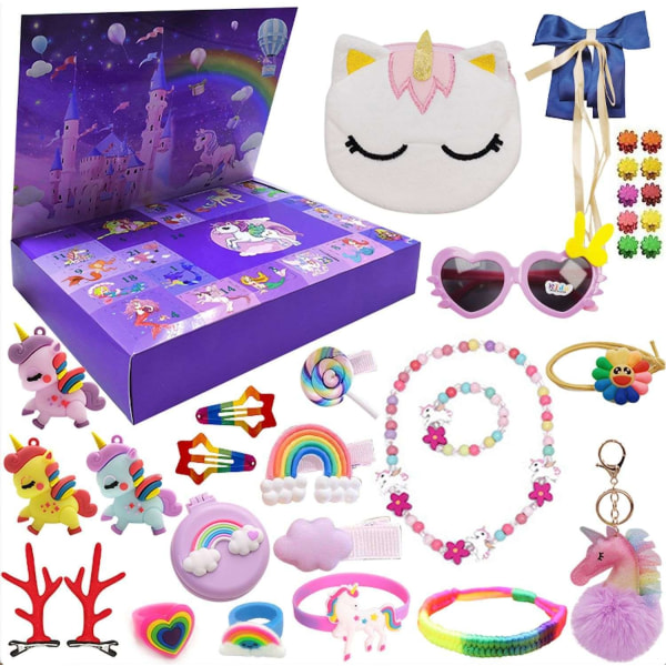 Adventskalender - Unicorn - Enhörningspresent - Julkalender 2024 Multicolor