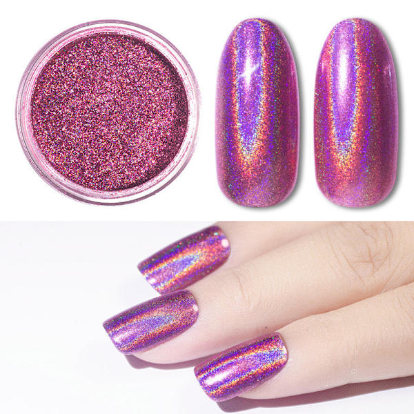 Pink/lilla spejlpigment - Krom spejlpulver