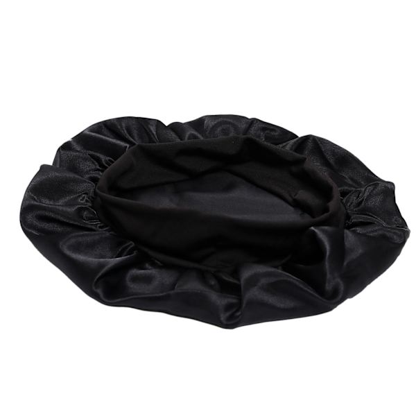 Sovmössa - Satin bonnet - Sleep Cap Svart one size