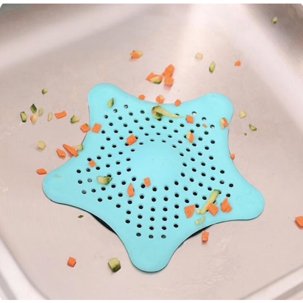 Afløbsbeskyttelse/filter i silikone til håndvaske, badekar, brusere Multicolor