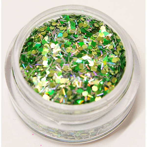 Negleglitter - Mix - Skov - 8ml - Glitter Green