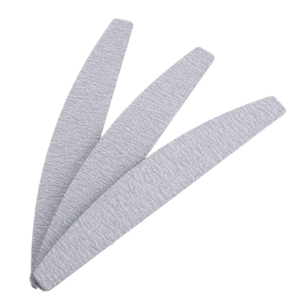 3-pakning Halvmånesebra - 100/100 - Neglefil Grey