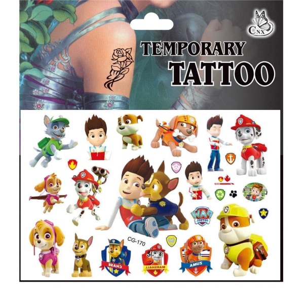 Paw patrol tatueringar - 17st - Barn tatueringar MultiColor CG-170