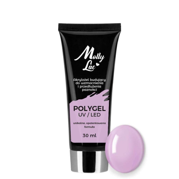 Polygel - Pulver gel - Vild orkidé 30ml - Akryl gel Purple