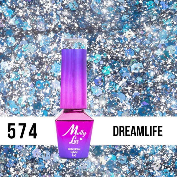 Mollylac - Geelilakka - Born To Glow - Nr574 - 5g UV-geeli/LED