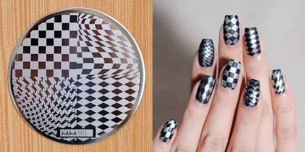 Nail Art Stämpling, Stämpelplatta NR 9