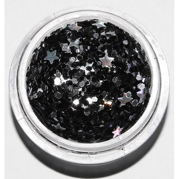 Nagelglitter - Mix - Galaxy - 8ml - Glitter Svart