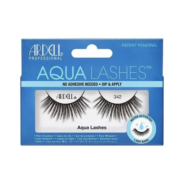 Valesilmäkset - Ardell - Aqua Lashes 342 - Musta - Nopea sovitus - Ilman liimaa Sort
