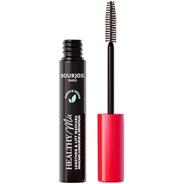 Mascara - BOURJOIS - Healthy Mix Clean - 99% naturliga ingredienser - Brunsvart - Långvarig Brun Svart