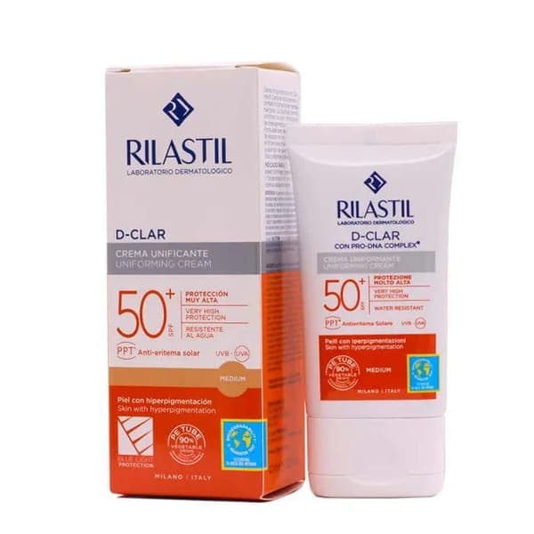 Rilastil D-Clar Spf50+ Enhetlig Kräm Medium 40ml