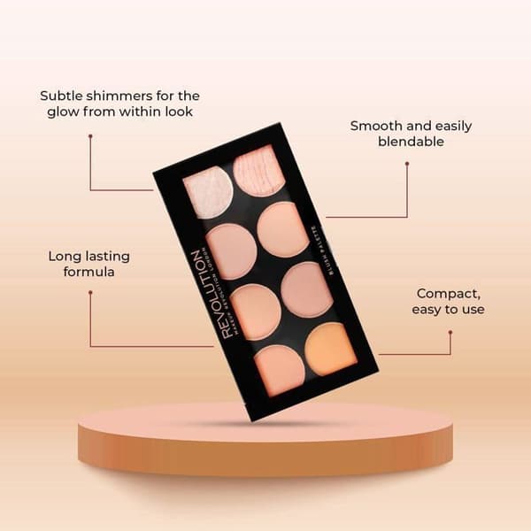Makeup Revolution Ultra Blush Palette Hot Spice Multifarvet