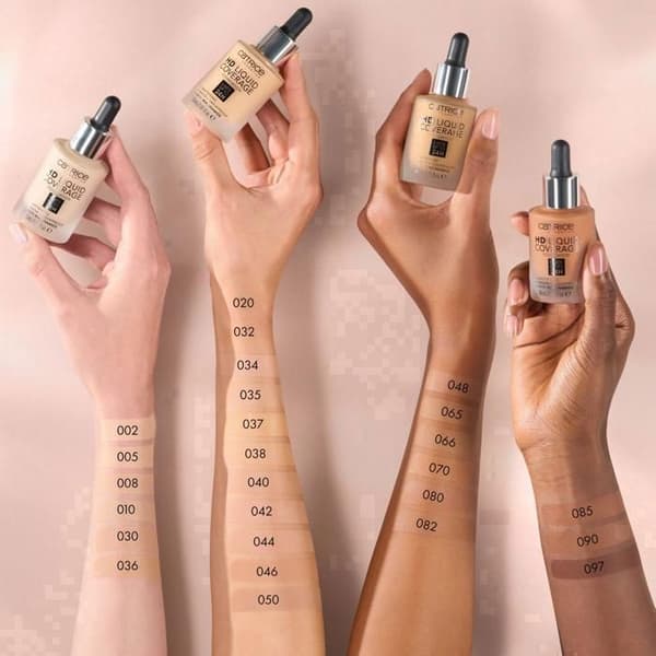 Fond de Teint - Catrice - N°046 Kamel Beige - 30ml - Høj Dækning - Vandafvisende - Matificerende Beige