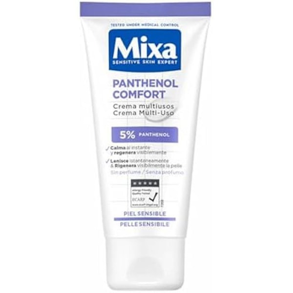 Multifunktionskräm - MIXA - Panthenol Comfort - 50 ml - Hypoallergen - För alla hudtyper