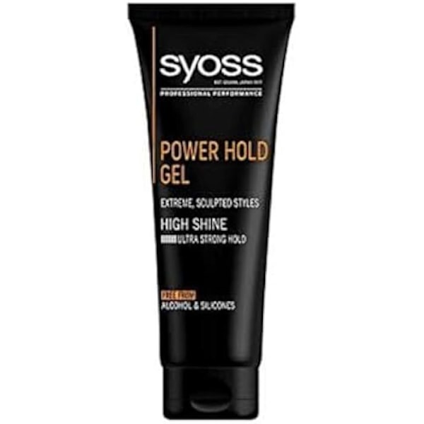 Stylinggel - SYOSS - Power Hold - 250 ml - Alkoholfri - För alla hårtyper