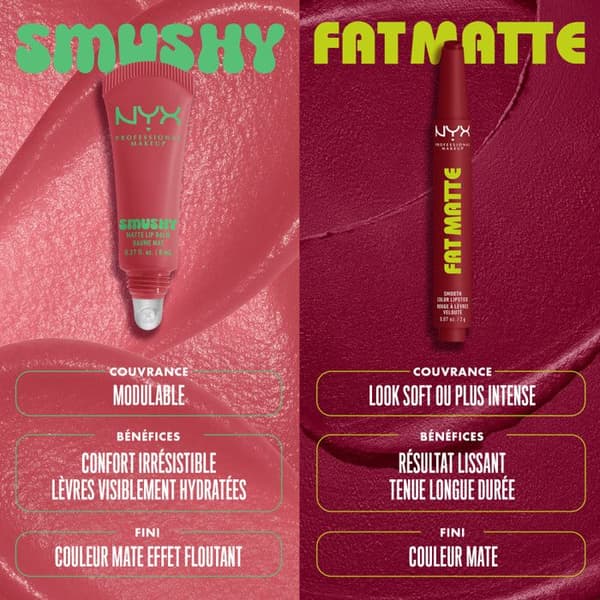 NYX Professional Makeup Fat Matte Læbestift Mat Cremet Berry Smooth BÄRIG SMOOTH