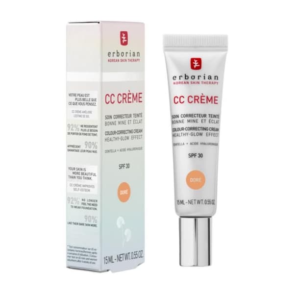 Finish-Erborian CC Crème med Centella SPF 30 15 ML (Nyans: Guld)