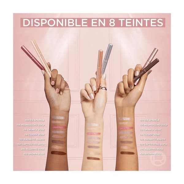 L'Oréal Paris Shadow Stick Crayon ögonskugga multi-användning T420 420 BRUNN BLISS