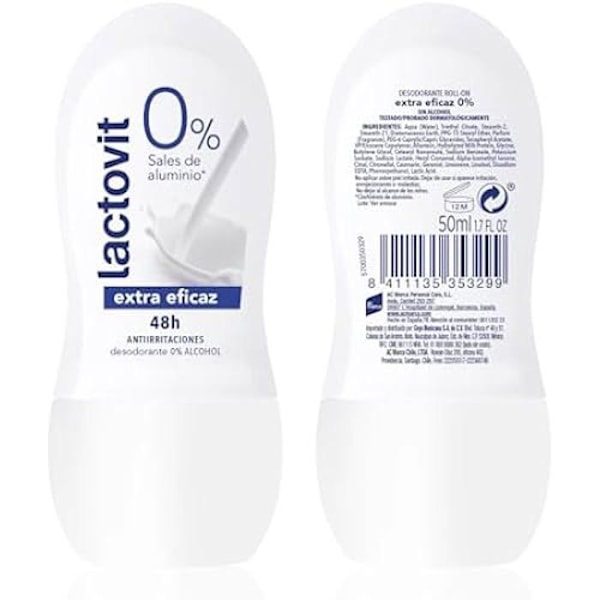 Lactovit Original 0% Deo Roll-On 50 Ml