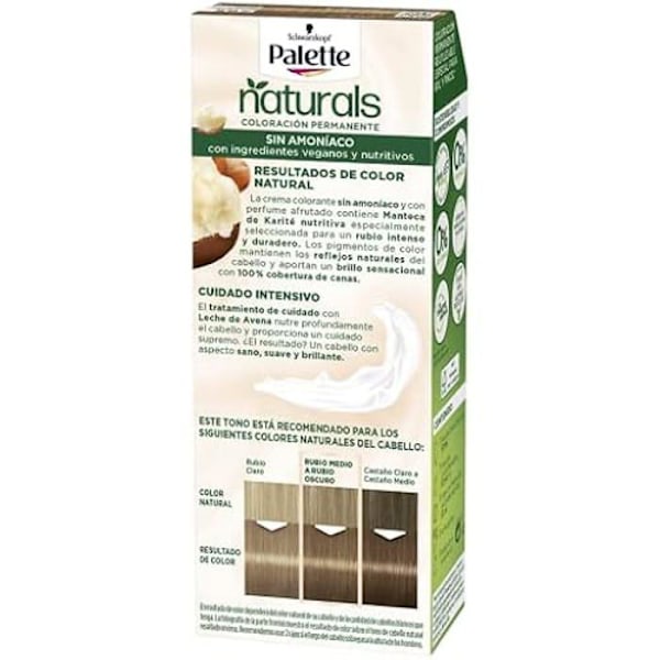 Palett - PALETT - Nyans 7,65 - Medium Golden Blonde - Naturligt pulver - Full täckning blond