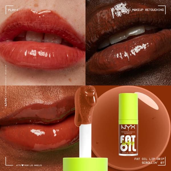 NYX Professional Makeup FAT OIL Gloss SCROLLIN' RULLANDE