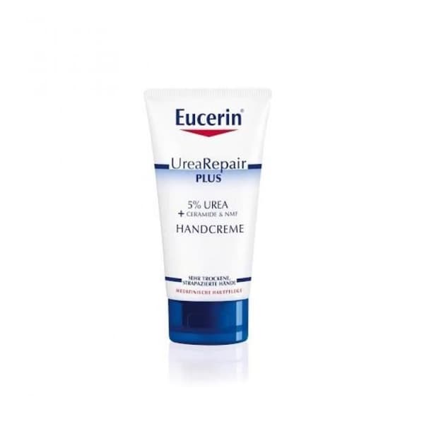 Käsivoide - Eucerin - Urearepair Plus 5 Urea - 2x75ml - Hajusteeton - Kuivat ihot