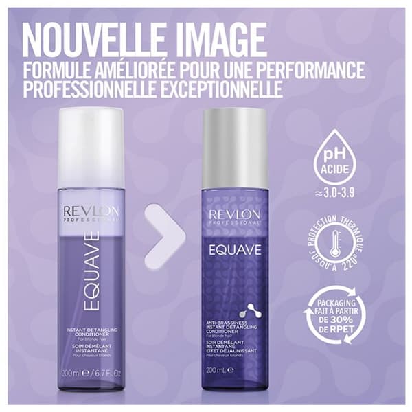 Balsam - Revlon - Equave - 200ml - Antiguldfärger - Blont, grått hår