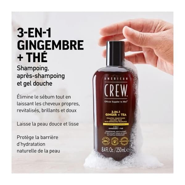 3-i-1 Ginger + Tea American Crew 1L