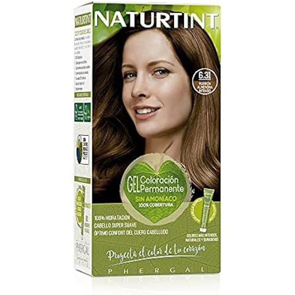 Naturtint | Permanent färgning utan ammoniak | 100 % vitt hår täckning | Naturlig och långvarig färg | 170 ml Naturlig färg