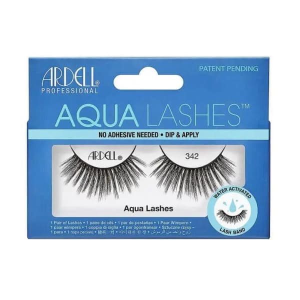 Valesilmäkset - Ardell - Aqua Lashes 342 - Musta - Nopea sovitus - Ilman liimaa Sort