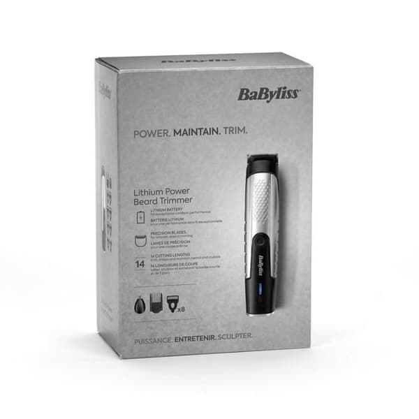 Tondeuse mand Babyliss T812E Lithium Power SORT SøLV