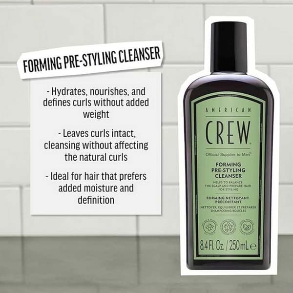 American Crew Formende Rensende Forberedelse til Krøllet Hår 250 ml