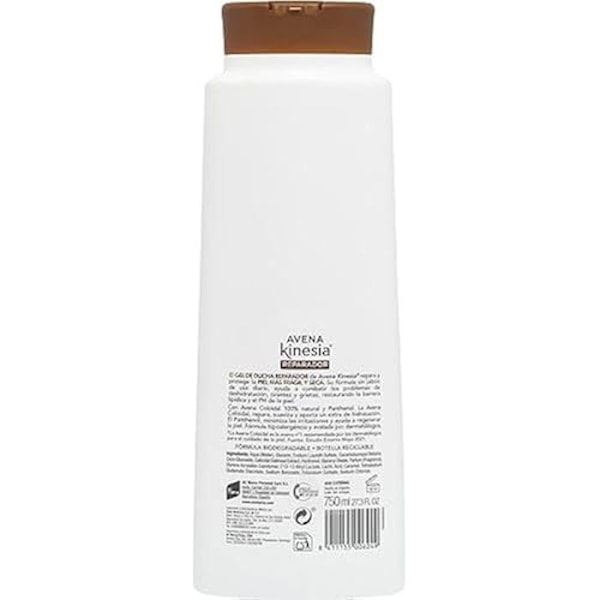 Badgel - AVENA KINESIA - 750 ml - Reparerande - Parabenfri - För torr och känslig hud