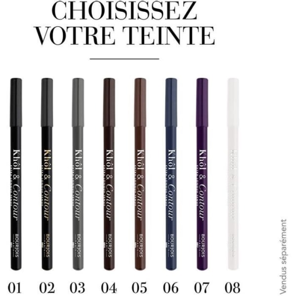 Khol & Contour Pencil - BOURJOIS - 04 Brun-Dependant - Intensiv färg - Långvarig - Vattentät Brun