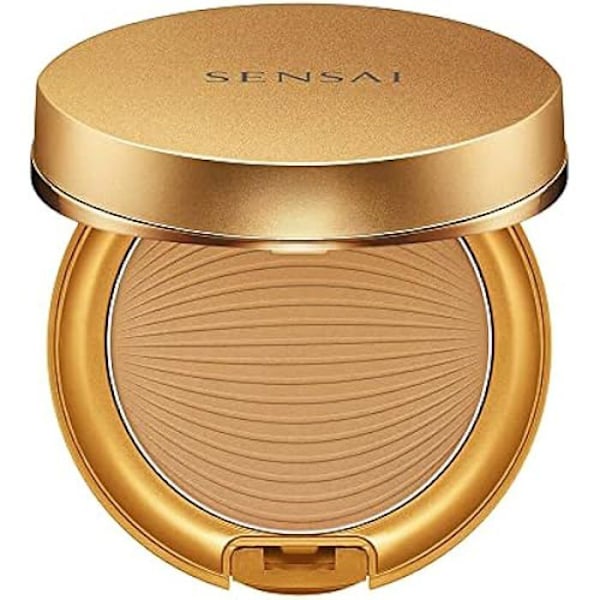 Pulver - SENSAI - Silky Bronze Natural Compact - Shade Sc04 - För alla hudtyper - Brun kastanj