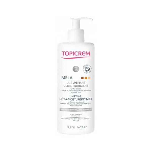 Topicrem Mela Lait Unifiant SPF15 Ultra Hydratant 500Ml