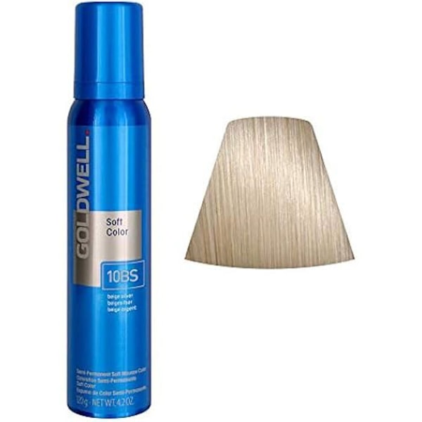 Mousse Färgande - GOLDWELL - Colorance Soft Color - 125 ml - Utan ammoniak - För alla hårtyper 10BS beige silver