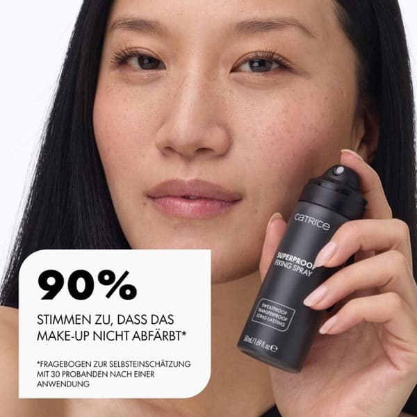 Spray fixativ - CATRICE - Superproof - Hold i 24 timer - Vegansk, uden parabener - Svedresistent