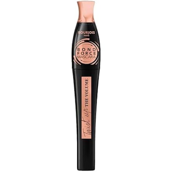 Mascara - BOURJOIS - TWIST-UP BOND FORCE - Volym 6x - 2-i-1 Borste - Inte vattentålig Svart