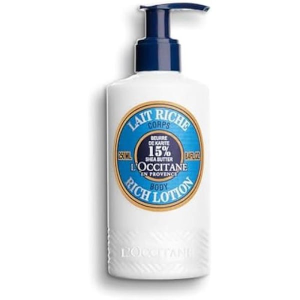 L'Occitane - Ekologisk Shea Rich Body Milk - Återfuktande och närande - Torr hud - 250 ML