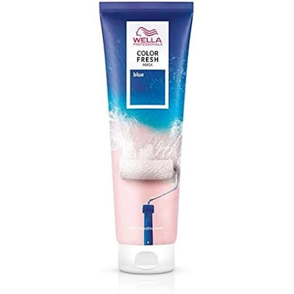 Hårmask - WELLA PROFESSIONALS - Color Fresh Mask Fun Blue - 150 ml - Vegan - Färgat hår x