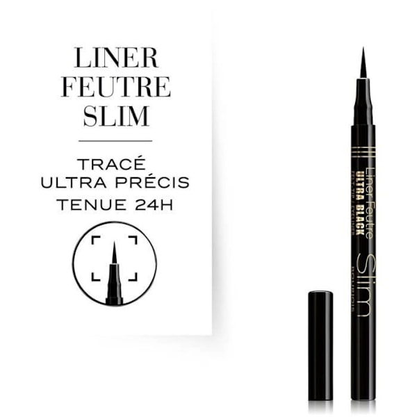 BOURJOIS Filt Liner Slim - 17 Ultra Black Svart